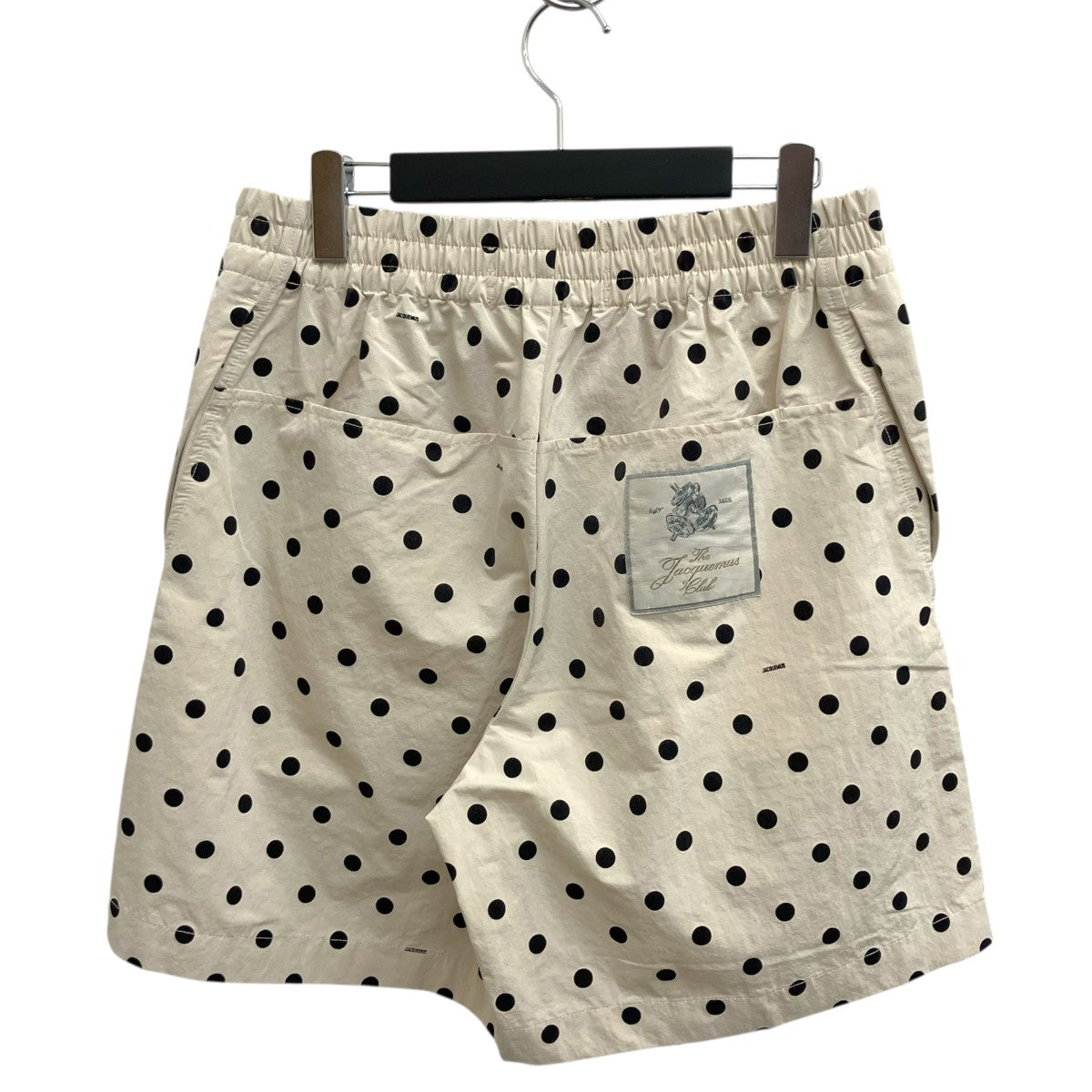 JACQUEMUS LE SHORT ALOE PRINT DOTS LOGOドット柄ショートパンツ25SPA138-1776-1IK 古着・中古-2枚目のアイテム画像
