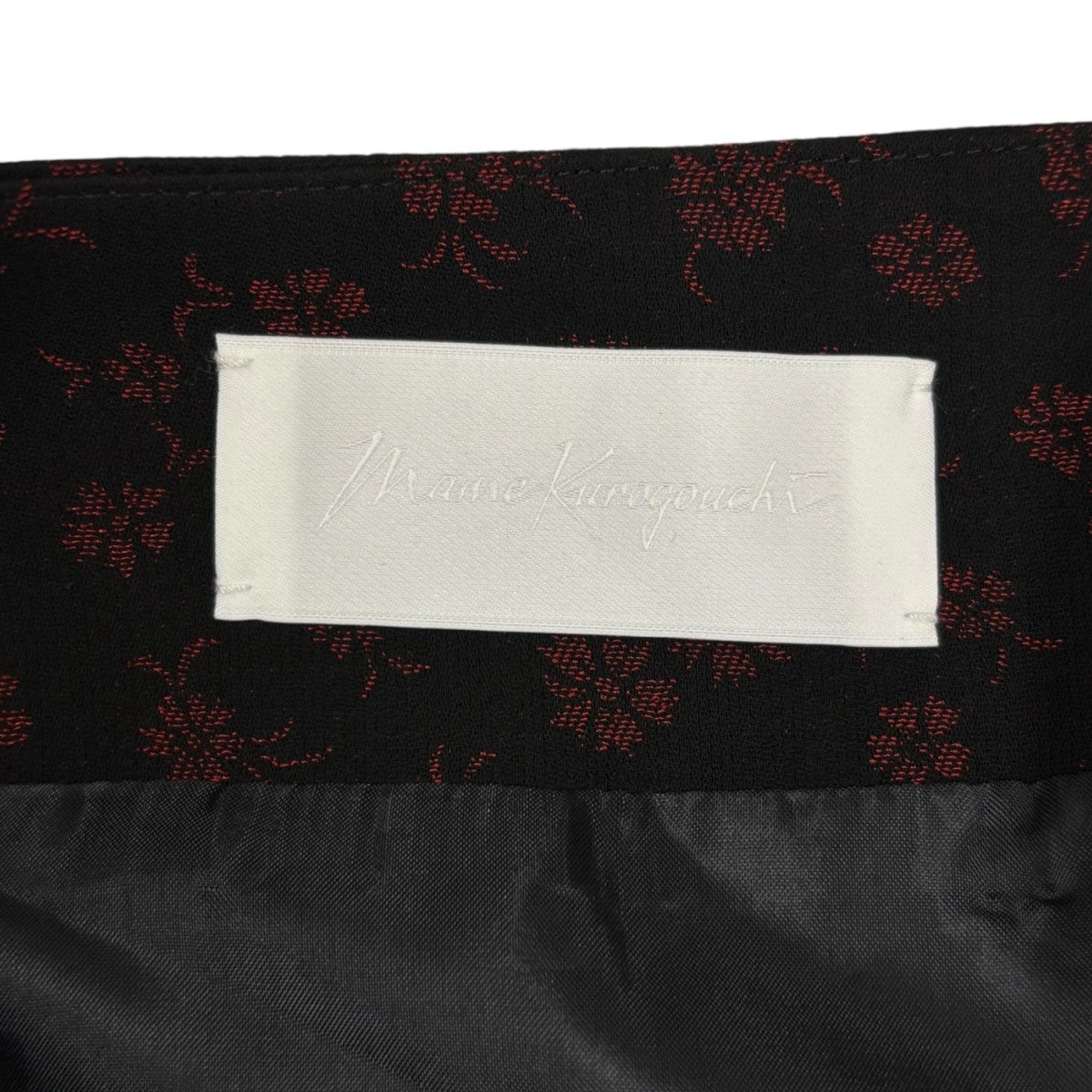 mame kurogouchi Cupro Triacetate Floral Jacquard SkirtスカートMM25FW-SK502 古着・中古-7枚目のアイテム画像