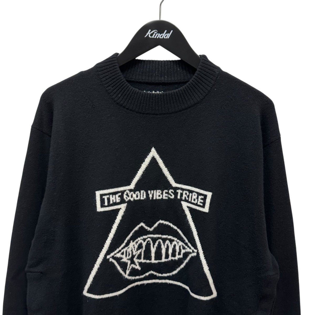 KOWGA ブラック ロゴセーター 長袖 KOWGA ブラック ロゴセーター 長袖 kowga ロンT ブラック KOWGA