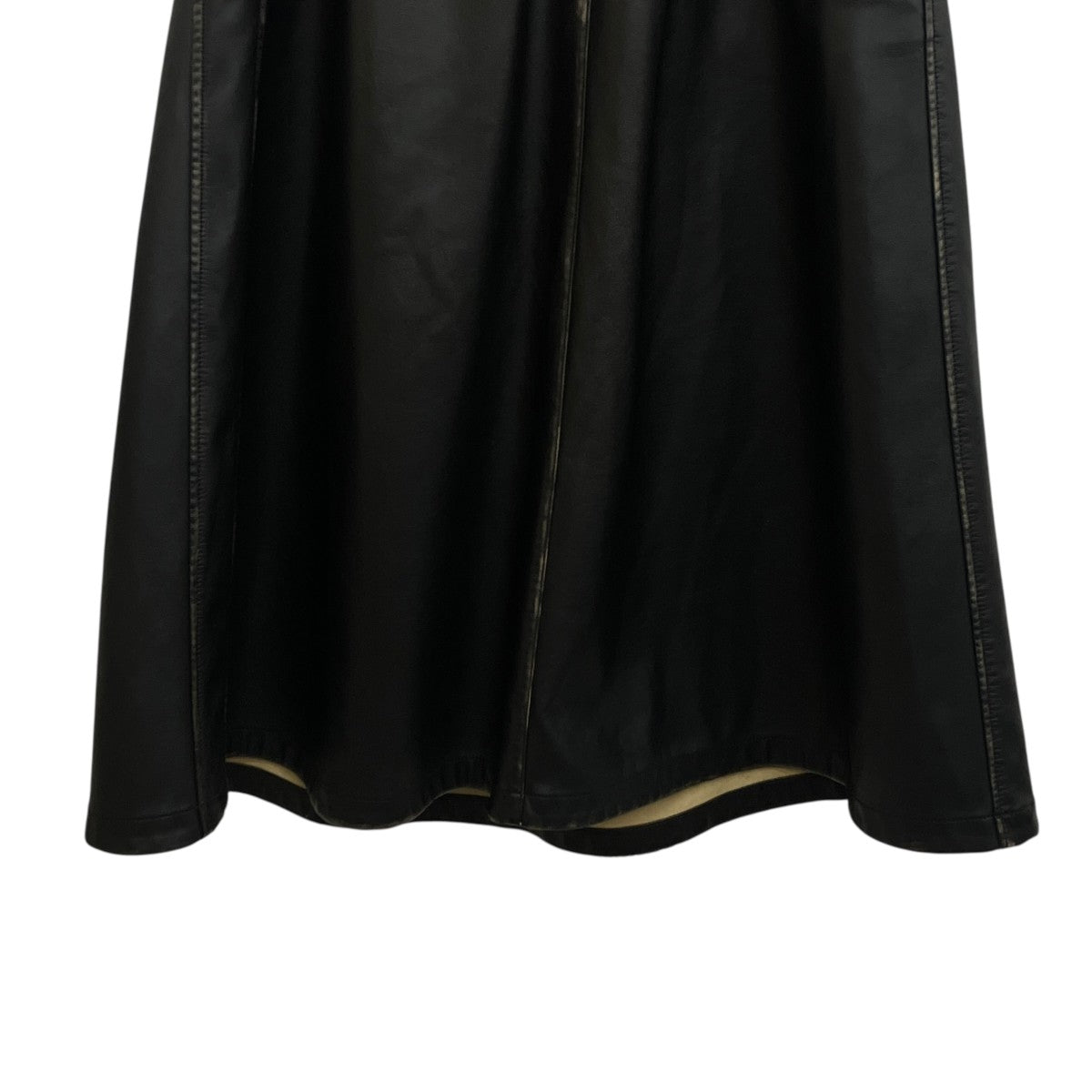 フェイクレザースカートA18387