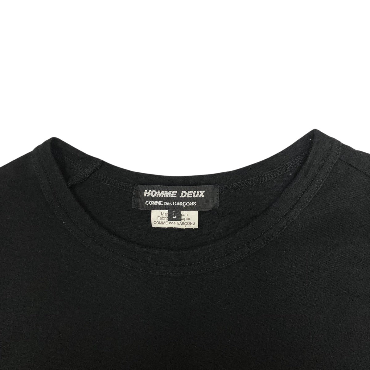 COMME des GARCONS HOMME DEUX 25SS綿天竺 背ロゴプリント半袖TシャツDO-T007 古着・中古-5枚目のアイテム画像
