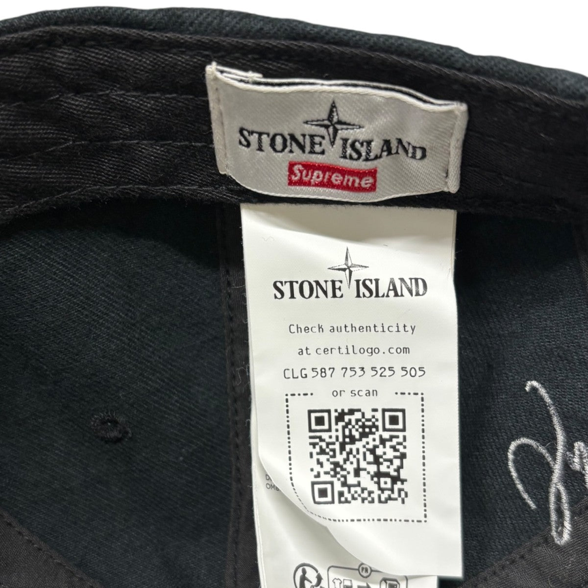 STONE ISLAND×Supreme 23FW Supreme×Stone Island Twill 6-Panel