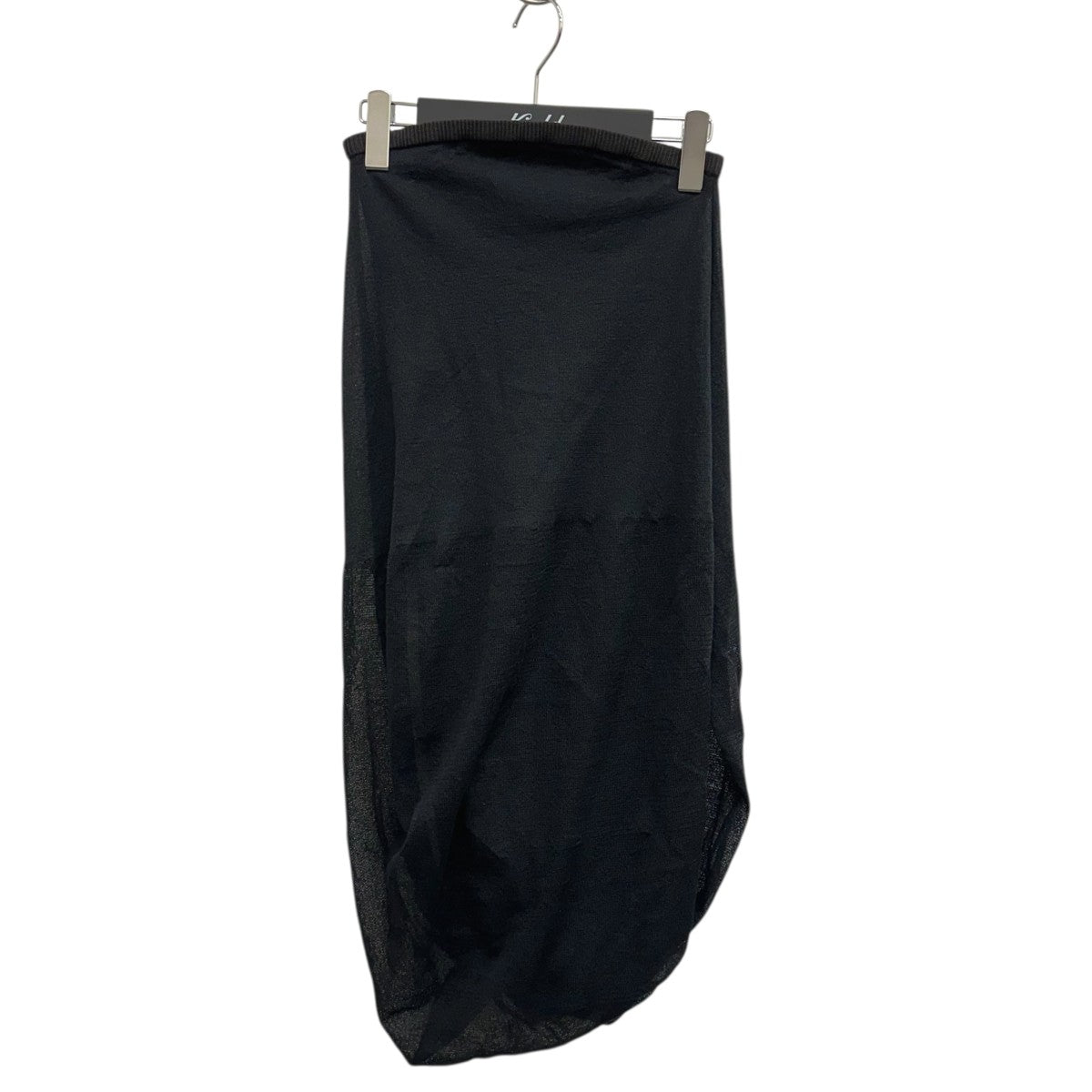Sheer Draping Knitted SkirtニットスカートMM25SS-KN067