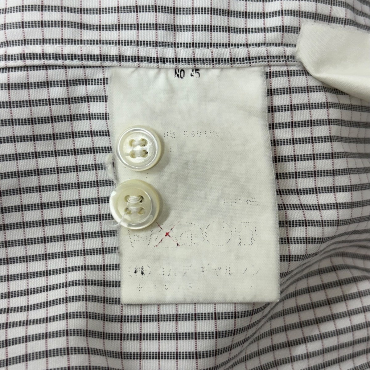 COMME des GARCONS HOMME(コムデギャルソンオム) チェック長袖シャツ