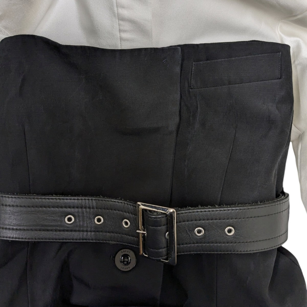 sacai 22AWジャケットドッキングブラウス長袖シャツ22-06309 古着・中古-5枚目のアイテム画像