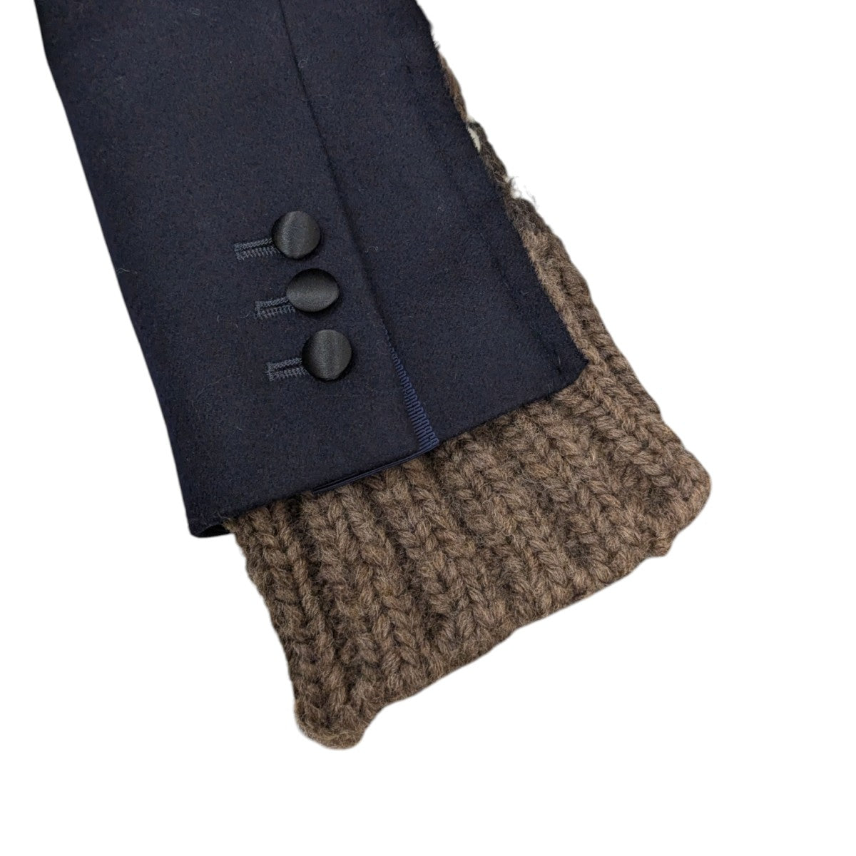 sacai(サカイ) 18AW カウチンニットドッキングテーラードジャケット 18