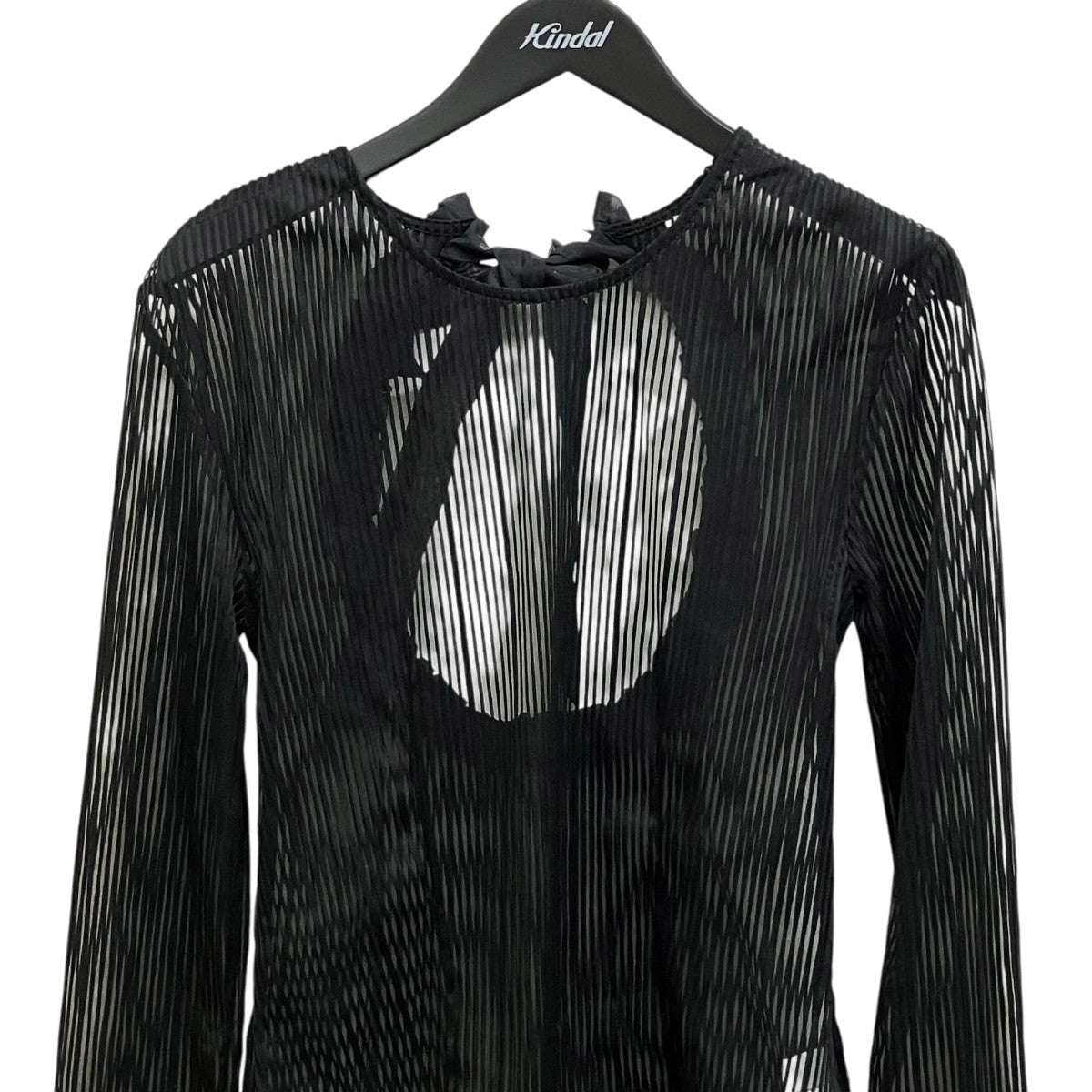 Bibiy．(ビビィ) AVELINE RIBBON TOP長袖ブラウスB50-TS098BKF B50