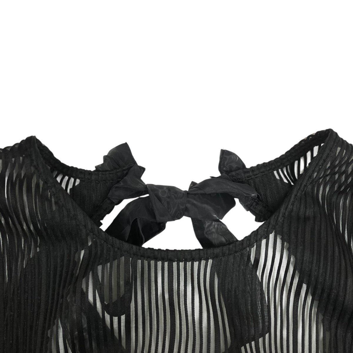 Bibiy AVELINE RIBBON TOP 黒　F Bibiy．(ビビィ) AVELINE RIBBON TOP長袖ブラウスB50-TS098BKF B50
