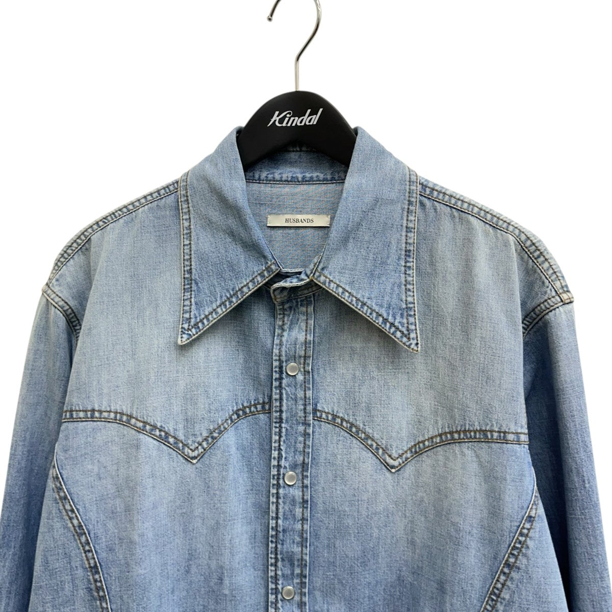 HUSBANDS(ハズバンズ) western shirt in denim H12ELE CWWN CO BLDE