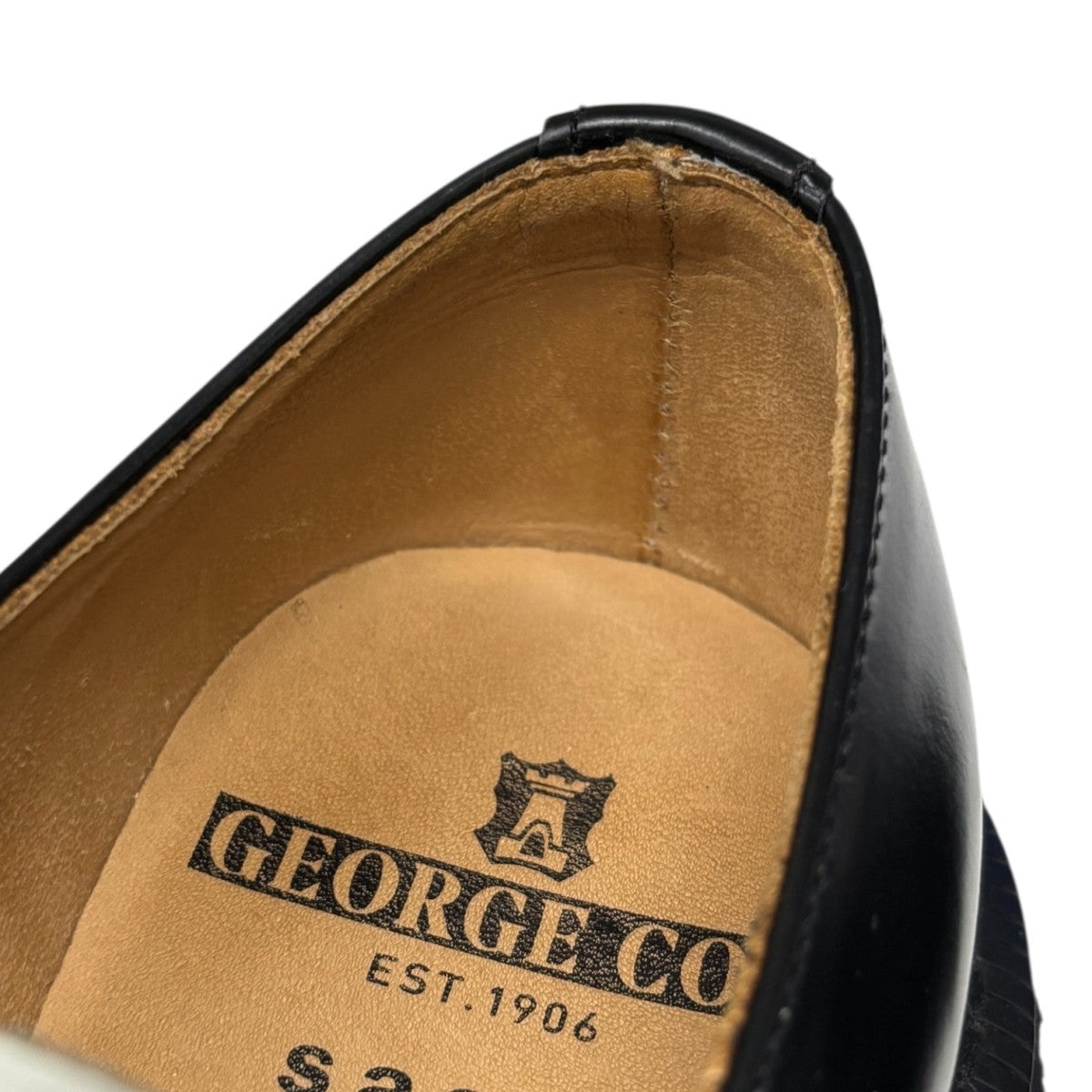 GEORGE COX×sacai レザーシューズ15412VIIC 15412VIIC ブラック