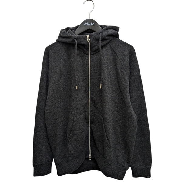 LOOPWHEELER(ループウィラー) カシミヤ ダブルジップパーカー グレー