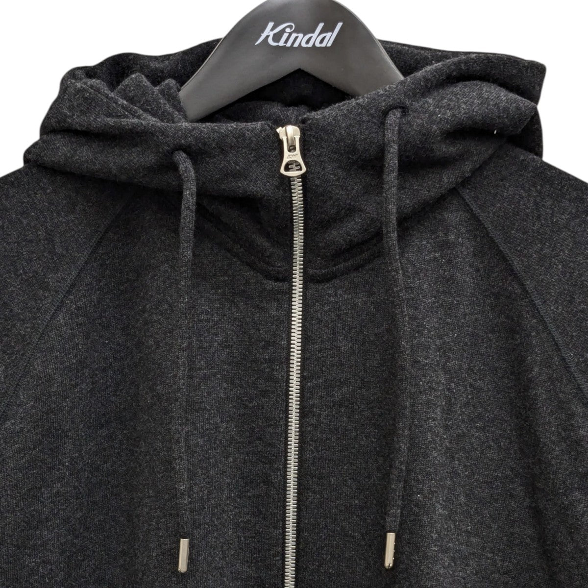 LOOPWHEELER(ループウィラー) カシミヤ ダブルジップパーカー グレー