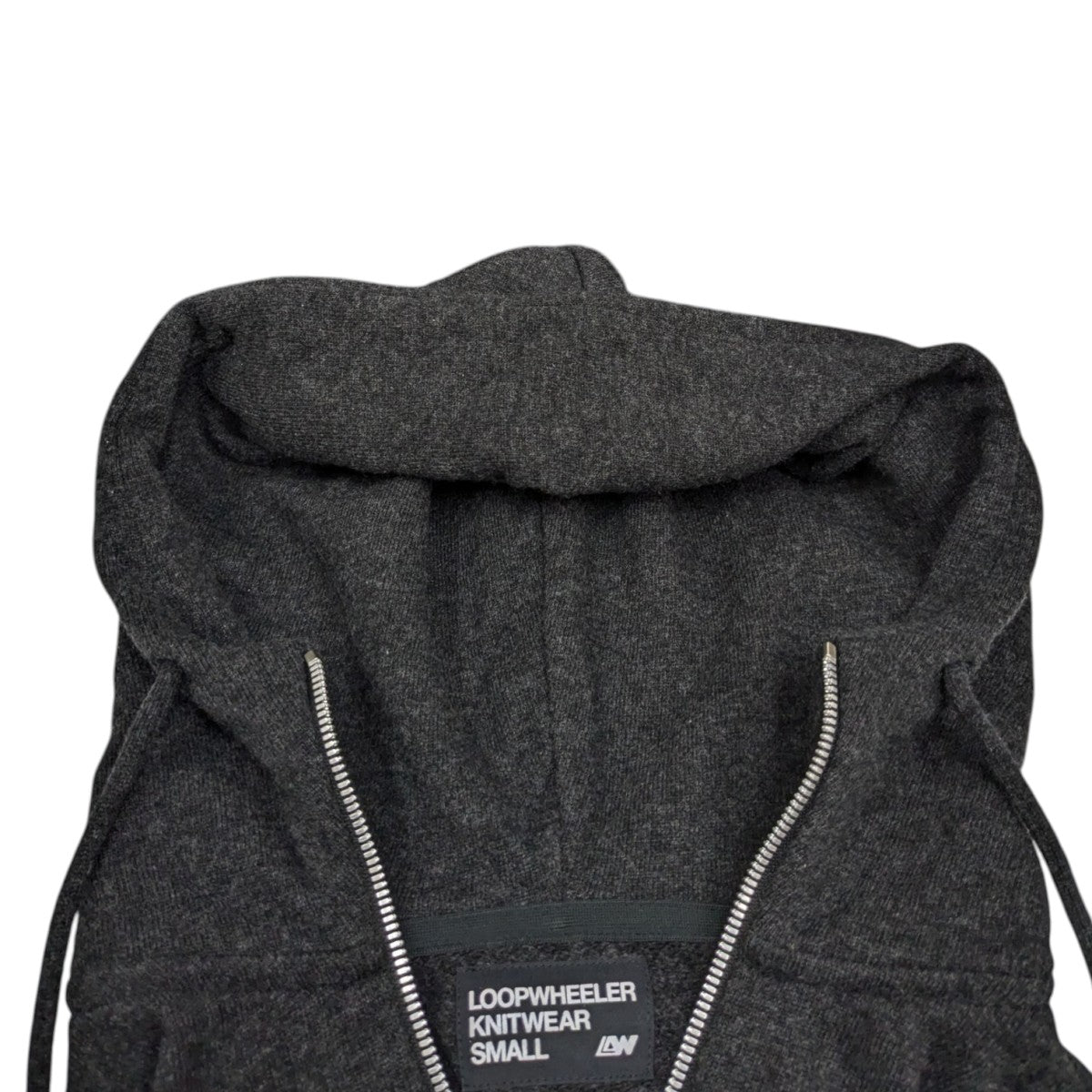 LOOPWHEELER(ループウィラー) カシミヤ ダブルジップパーカー グレー