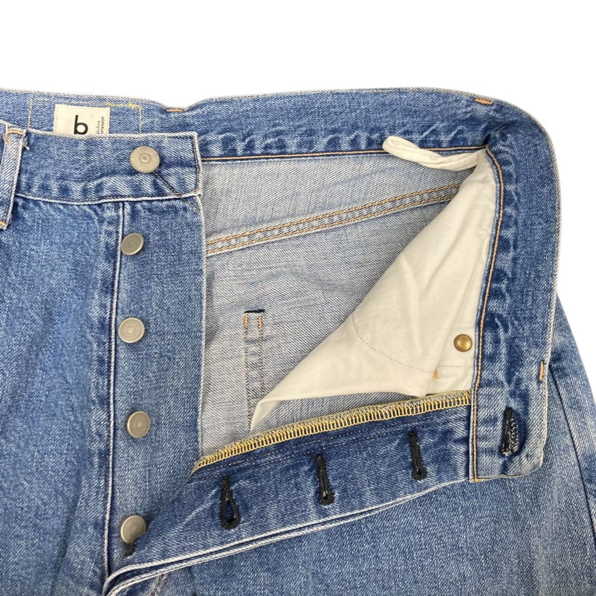 blurhms ROOTSTOCK 12oz Selvage DenimデニムパンツbROOTS22S7-2 古着・中古-6枚目のアイテム画像