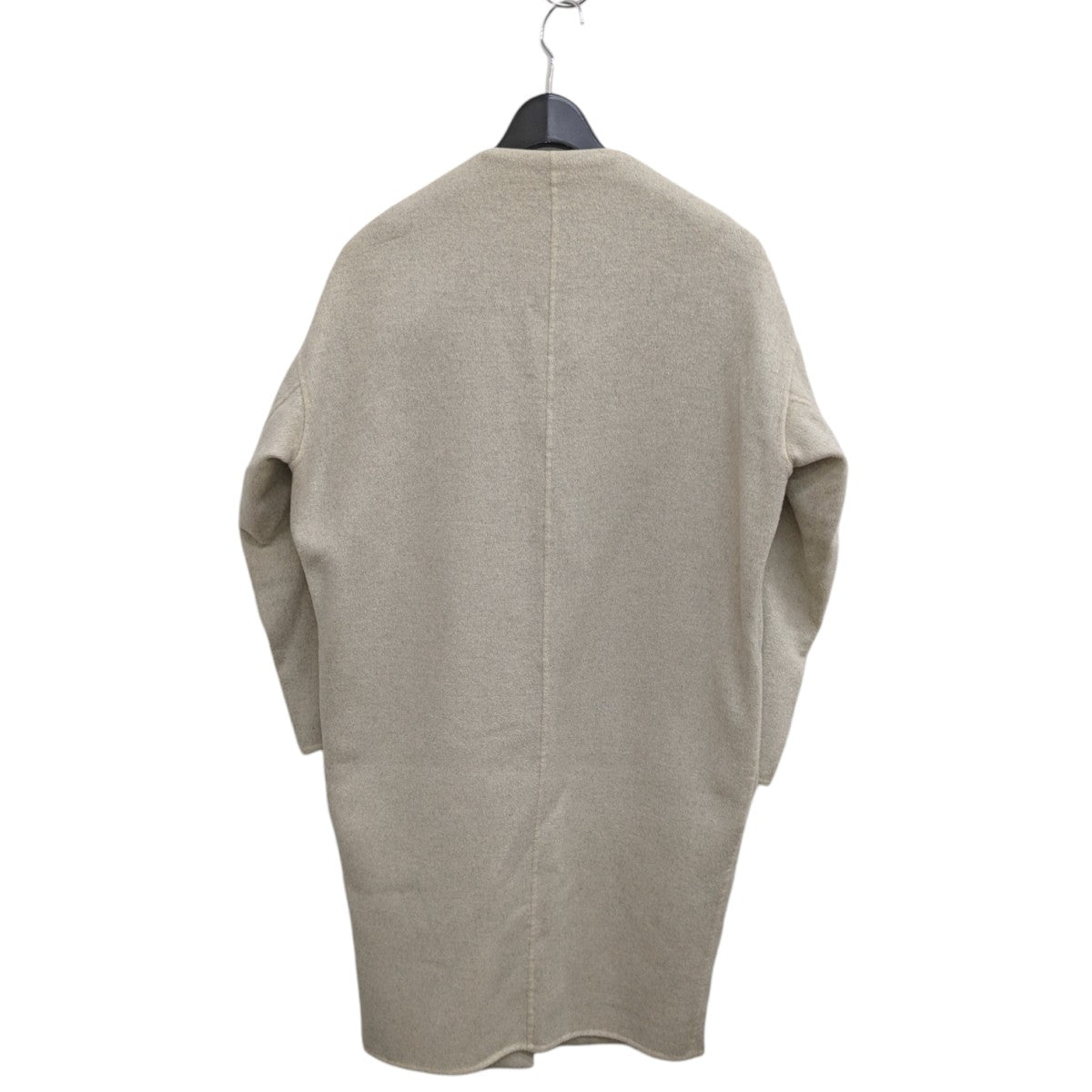 ENFOLD(エンフォルド) リバーウール ノーカラー ロングコート 3009A130