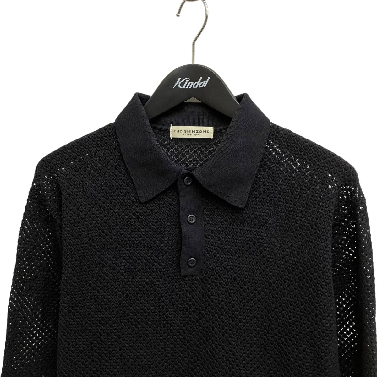 THE SHINZONE WATERMARK POLO KNITニットポロシャツ23MMSNI01 古着・中古-3枚目のアイテム画像