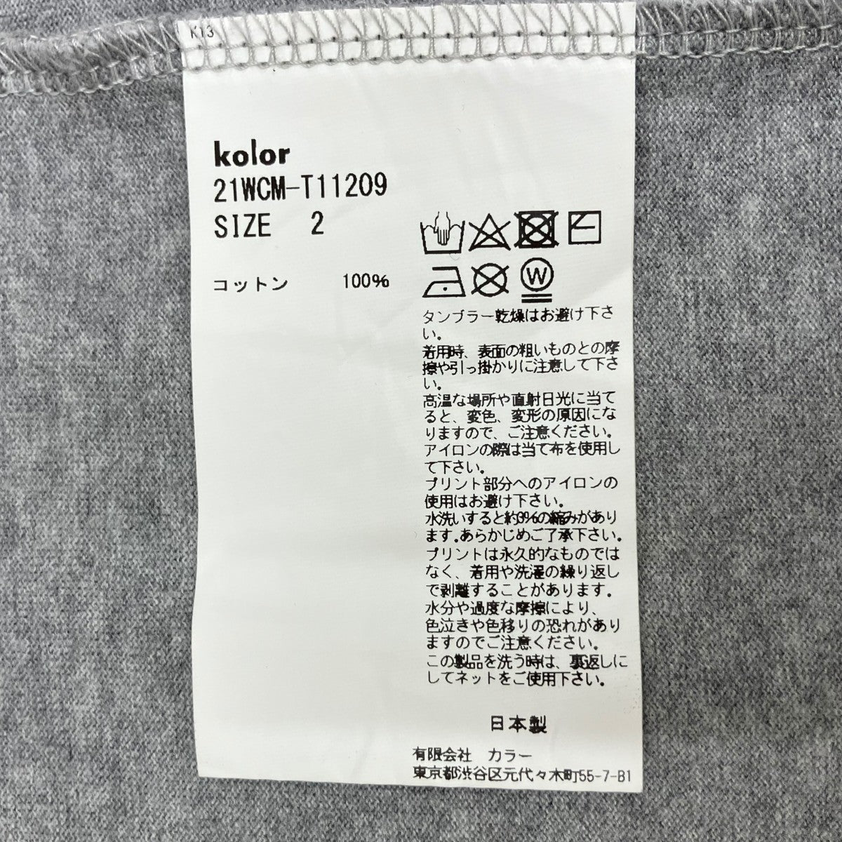 ハイゲージ天竺 プリントTシャツ 21WCM-T11209