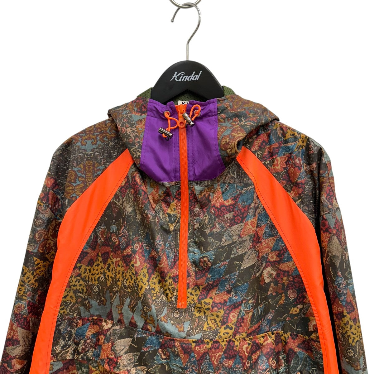 KHOKI(コッキ) American Quilt-Print Pull-Over Jacketアノラック