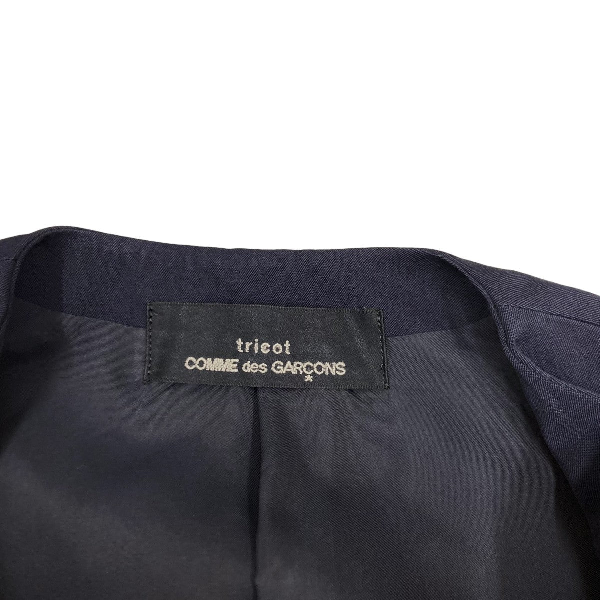 tricot COMME des GARCONS 80sノーカラージャケット 古着・中古-7枚目のアイテム画像