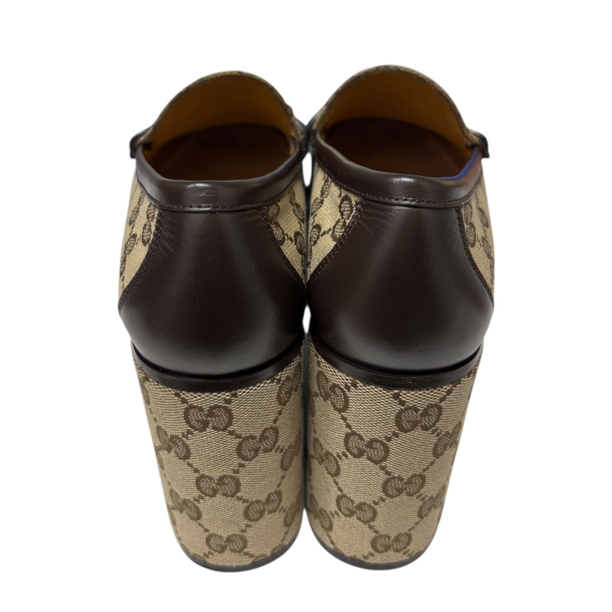 GUCCI GGキャンバス ホースビット プラットフォームローファー726009 古着・中古-4枚目のアイテム画像