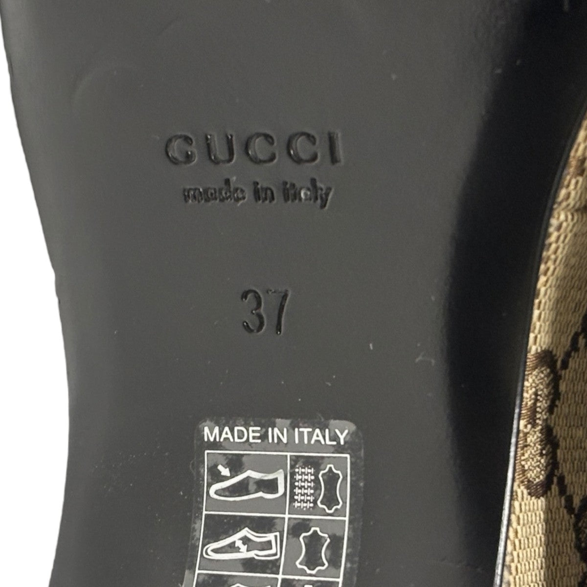 GUCCI(グッチ) GGキャンバス ホースビット プラットフォームローファー