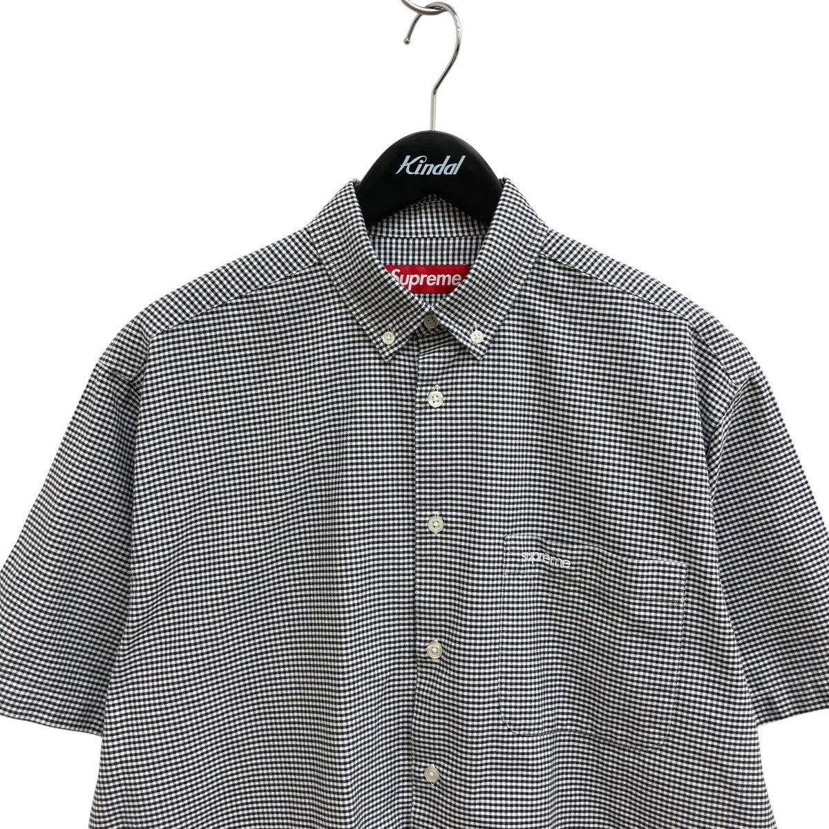 Supreme 千鳥格子半袖シャツ 古着・中古-3枚目のアイテム画像