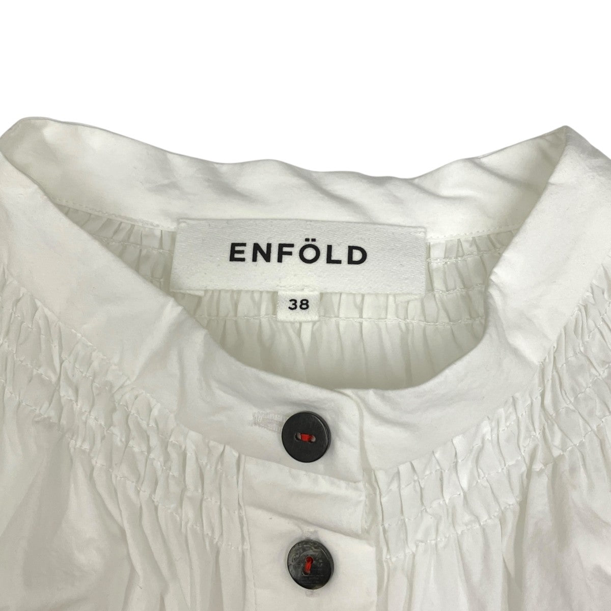 ENFOLD 23SSGATHER-SLEEVE BLOUSEギャザーフリルサイドスリットブラウス300GS230-2360 古着・中古-5枚目のアイテム画像