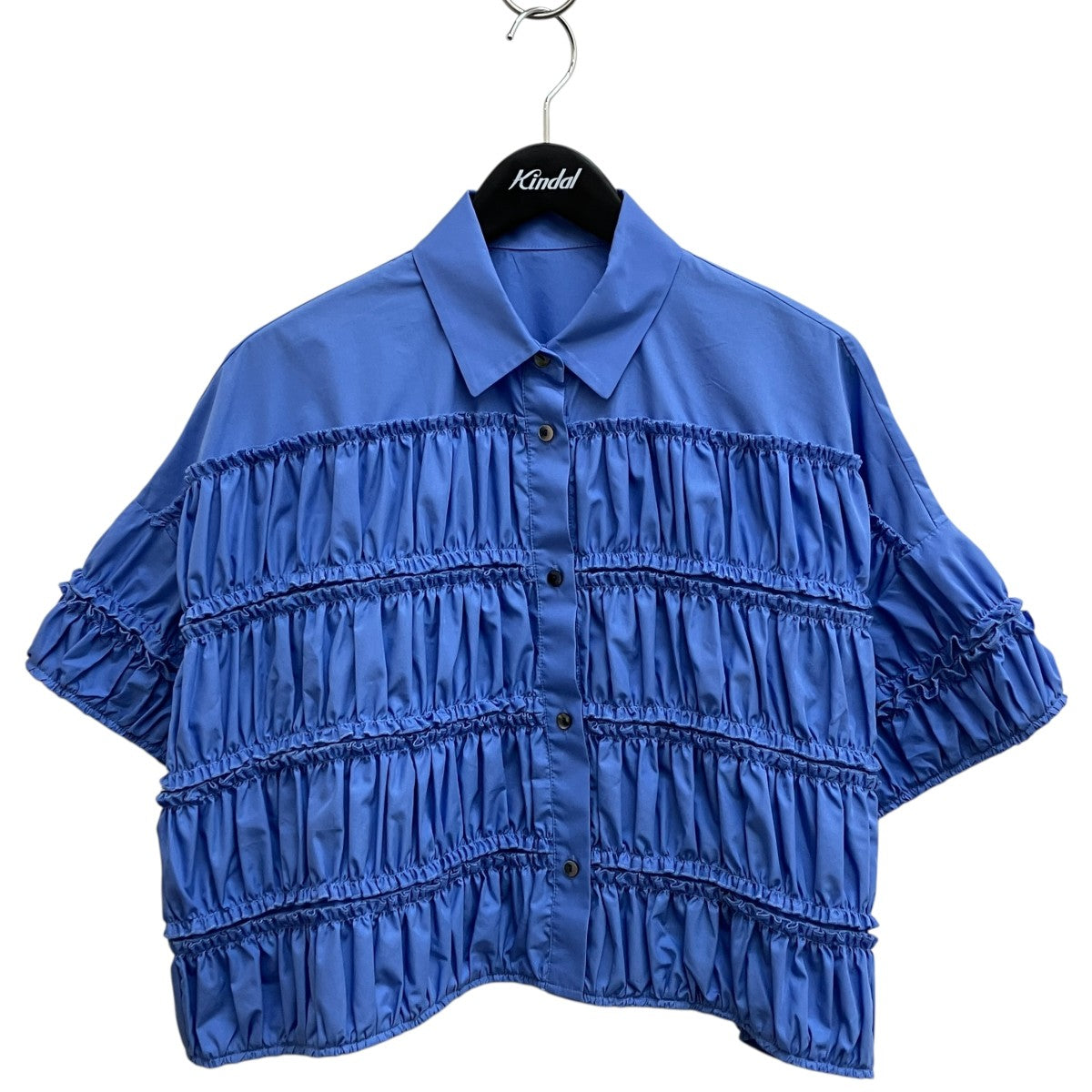 ENFOLD 25SSTIERED GATHER SHIRT半袖シャツ300IS230-3201 古着・中古-1枚目のアイテム画像