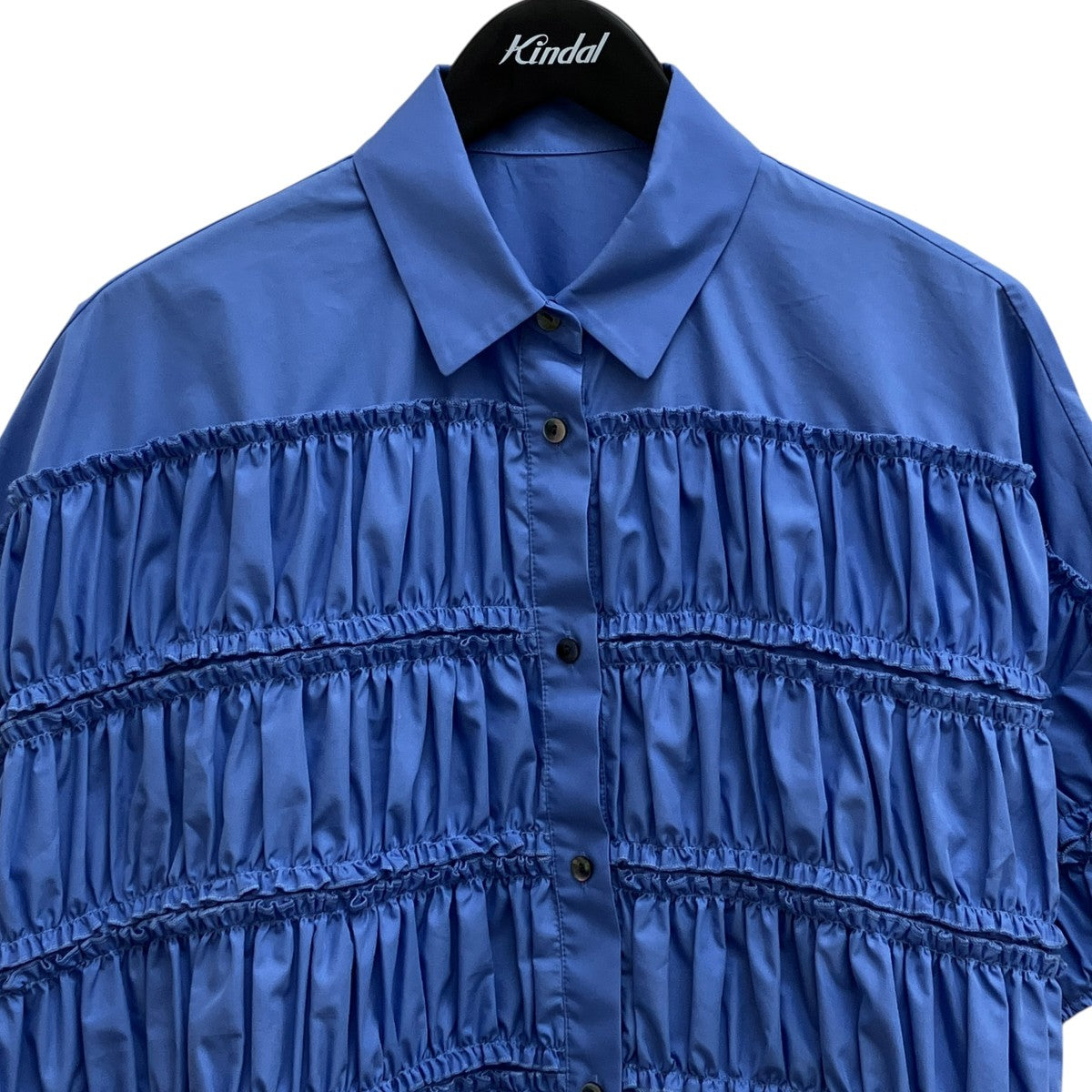 ENFOLD 25SSTIERED GATHER SHIRT半袖シャツ300IS230-3201 古着・中古-3枚目のアイテム画像