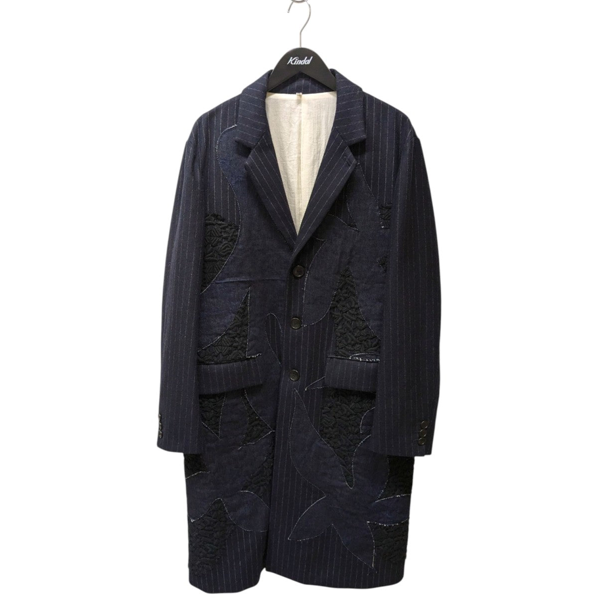 KHOKI(コッキ) 25SSpinstripe-pattern jacket ストライプ刺繍