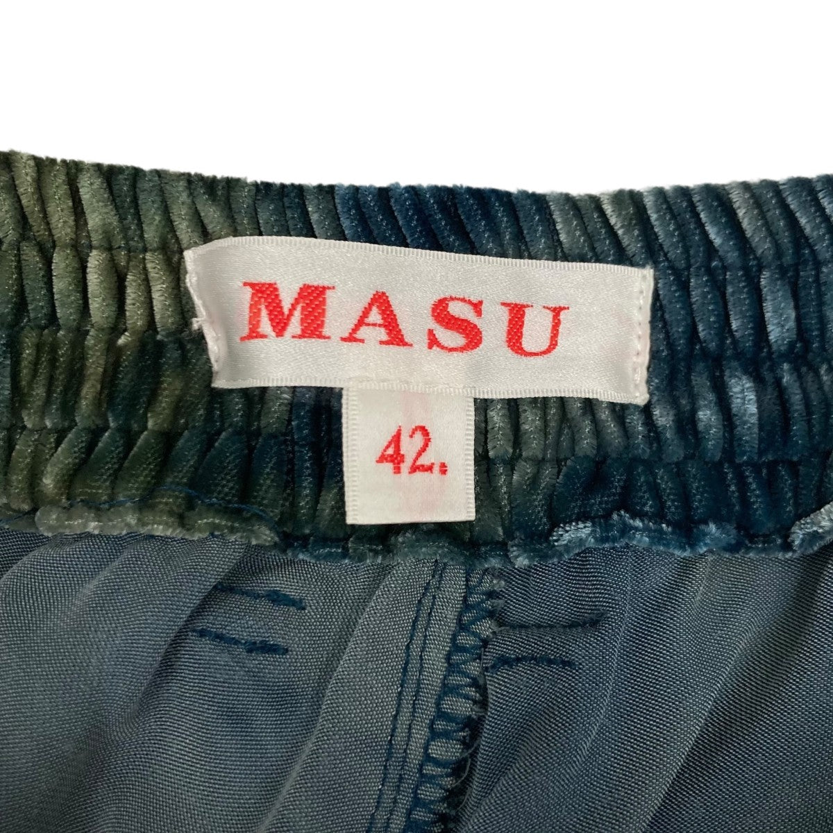 VELVET ZIPPER EASY PANTSベロアパンツMFFW-PT0723T