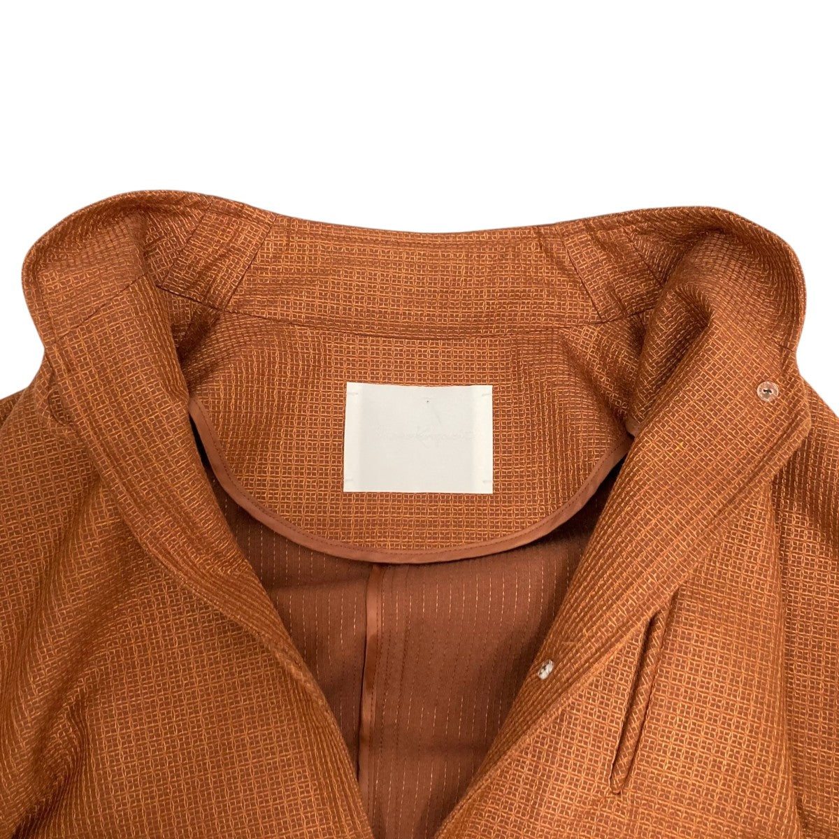 mame kurogouchi Geometric Silk Cotton Jacquard CoatコートMM23SS-CO009 古着・中古-5枚目のアイテム画像
