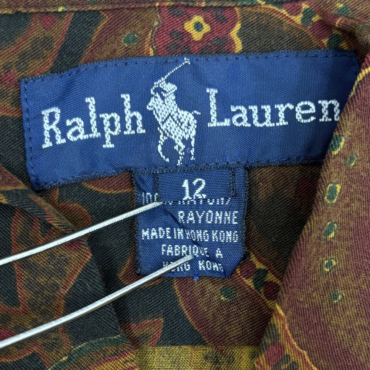 RALPH LAUREN(ラルフローレン) 90S フラップポケット ペイズリー柄