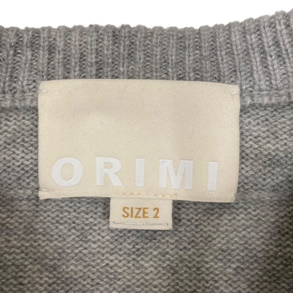 ORIMI(オリミ) 25AWニットA25502 A25502 グレー サイズ 2｜【公式