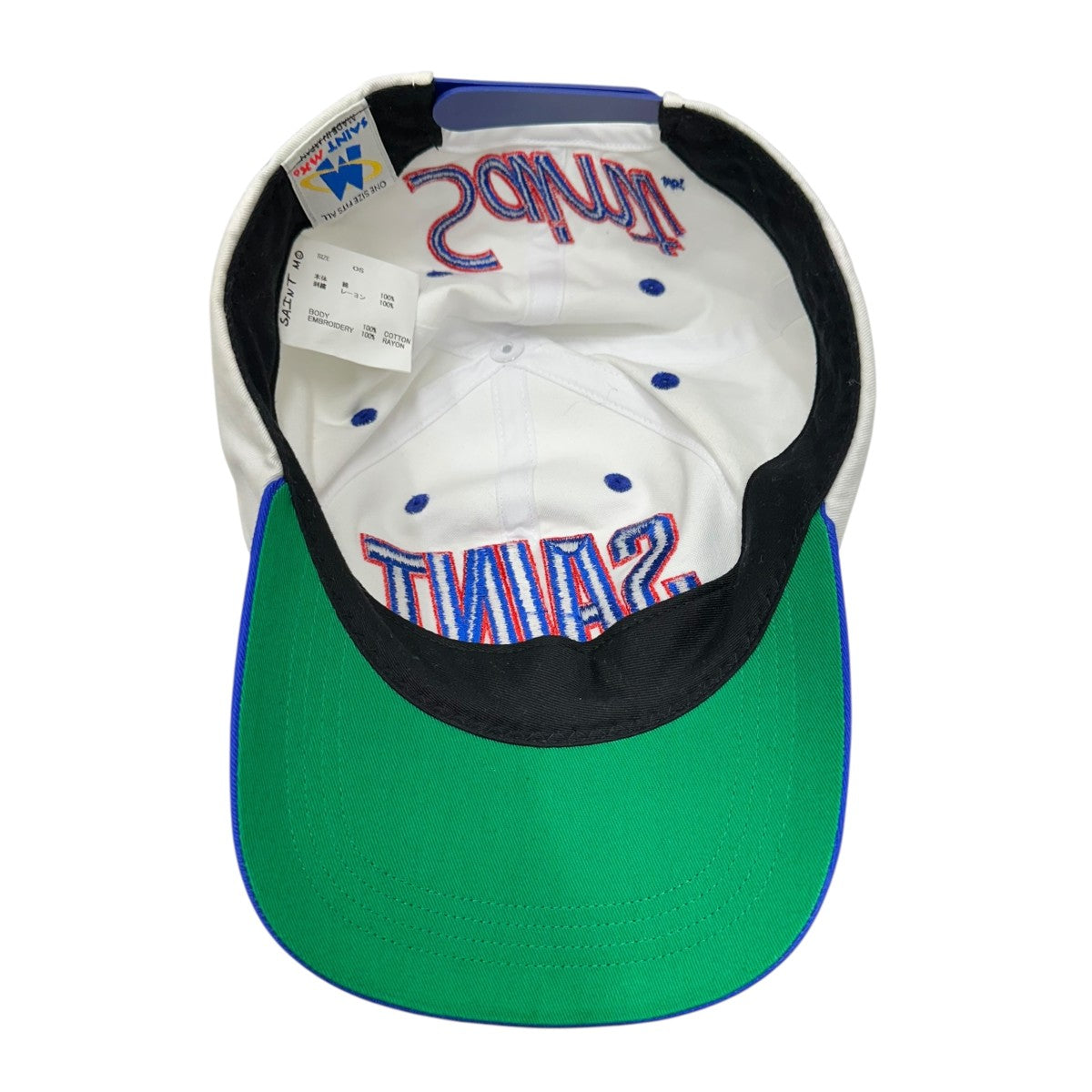 セントマイケル サイズ:ONE SIZE  SM-YS1-0000-077 エンブロイダリーロゴ刺繍キャップ 中古 FK04 SAINT MICHAEL(セントマイケル) キャップSM-YS1-0000-077 SM-YS1-0000