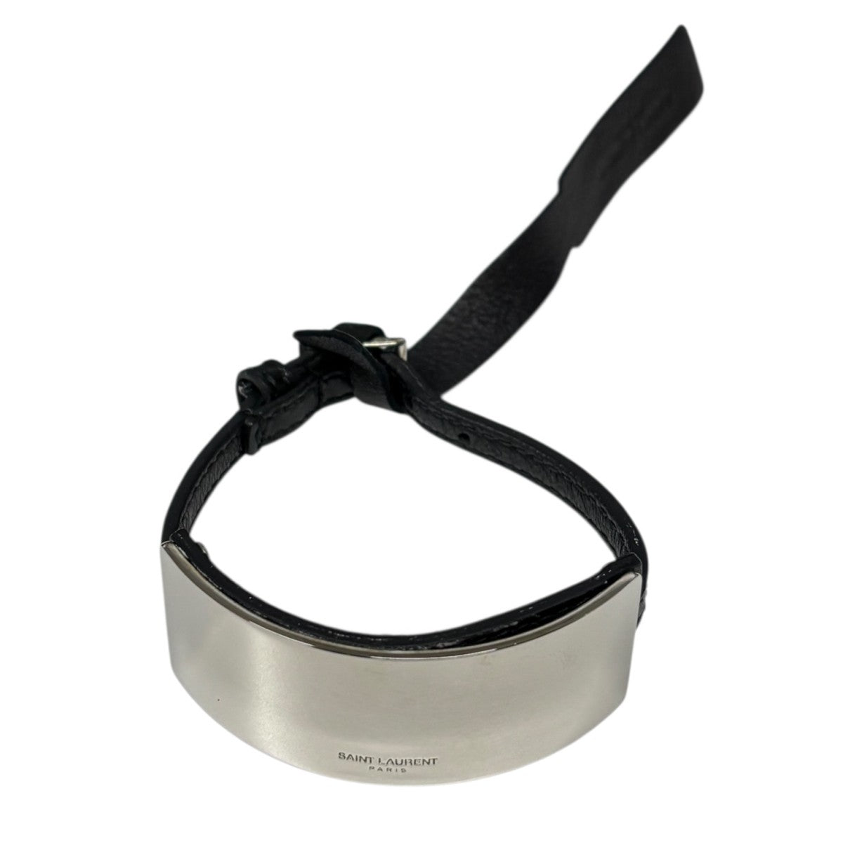 SAINT LAURENT PARIS ブラックレザー3重巻きブレスレット Saint Laurent Paris(サンローランパリ) 320494BORONブレスレット311
