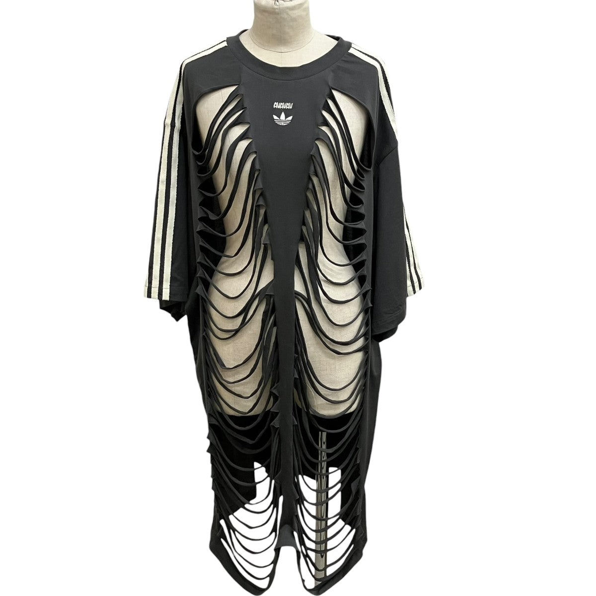 adidas×AVAVAV adidas by Avavav SLASHED T-SHIRTワンピースJP4858 古着・中古-1枚目のアイテム画像