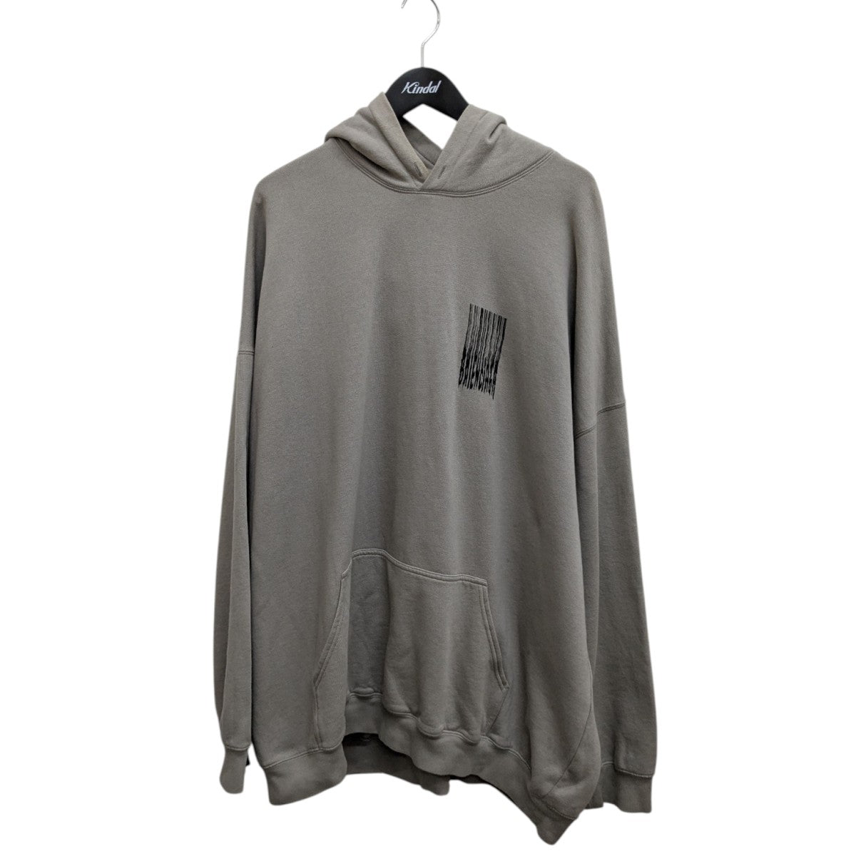 BALENCIAGA バーコードロゴプリントプルオーバーパーカー651799 古着・中古-1枚目のアイテム画像