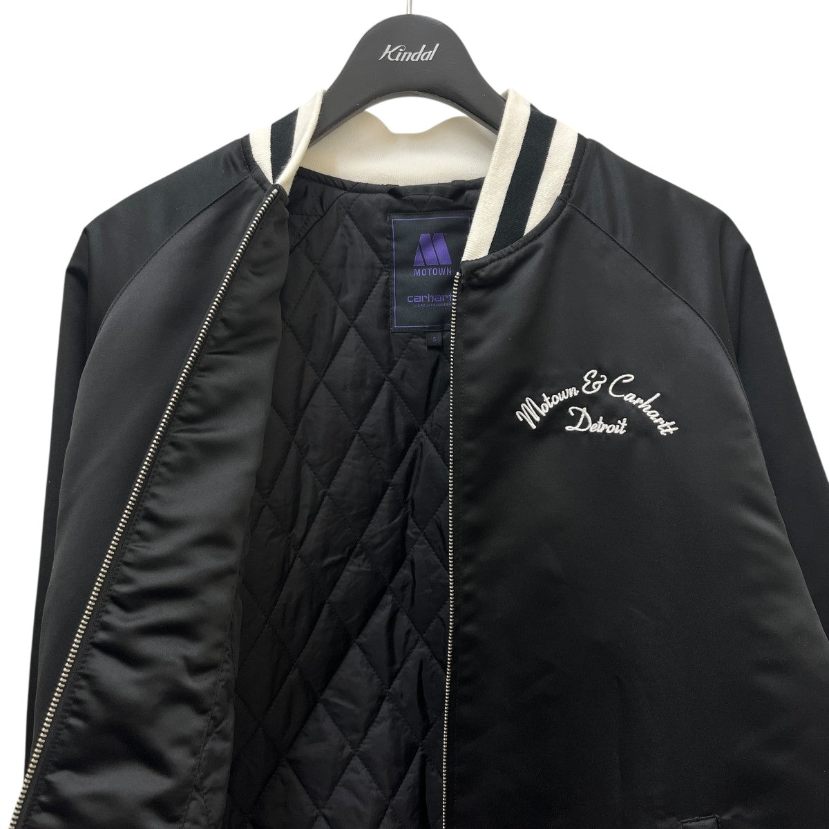 CARHARTT WIP×MOTOWN RECORDS VARSITY JACKETスタジャン 古着・中古-3枚目のアイテム画像
