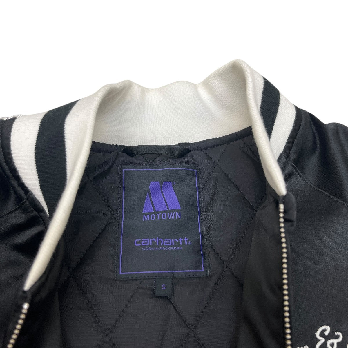 CARHARTT WIP×MOTOWN RECORDS VARSITY JACKETスタジャン 古着・中古-5枚目のアイテム画像