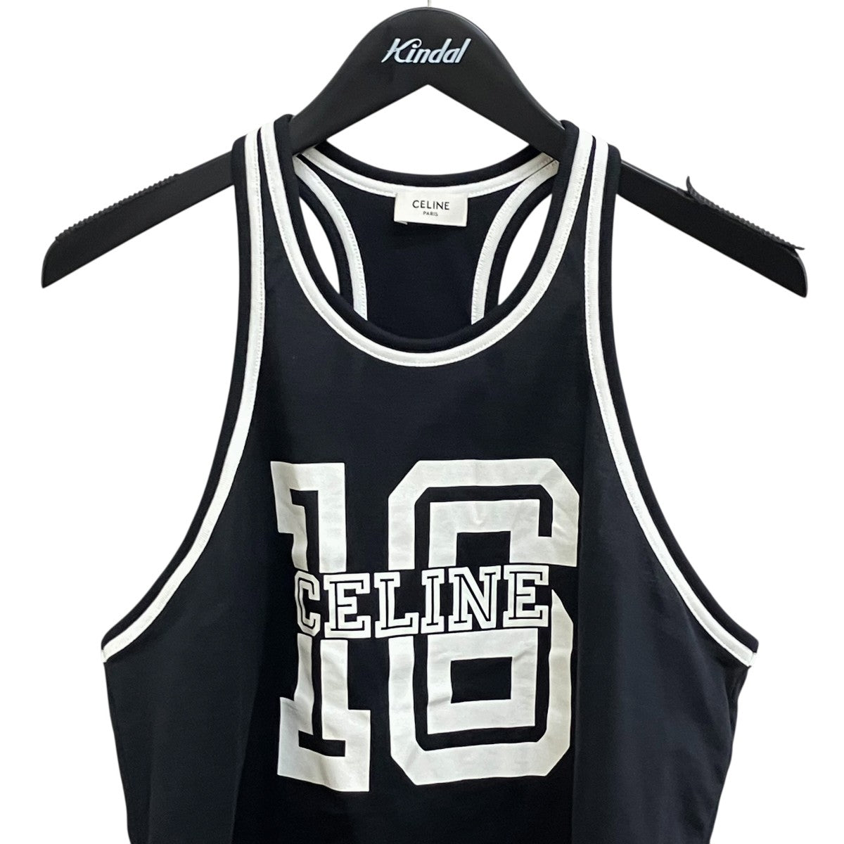 CELINE 16 CROP TOP IN COTTON JERSEYタンクトップ2X748501F 古着・中古-3枚目のアイテム画像