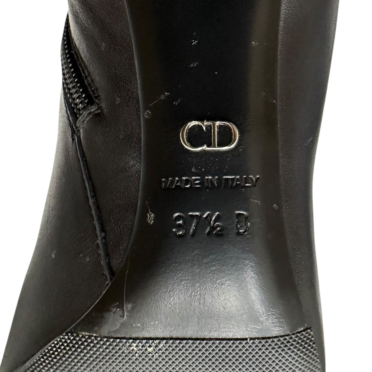 Christian Dior レザーブーツ Christian Dior レザーブーツMD0316 MD0316 ブラック サイズ 37 1/2(約