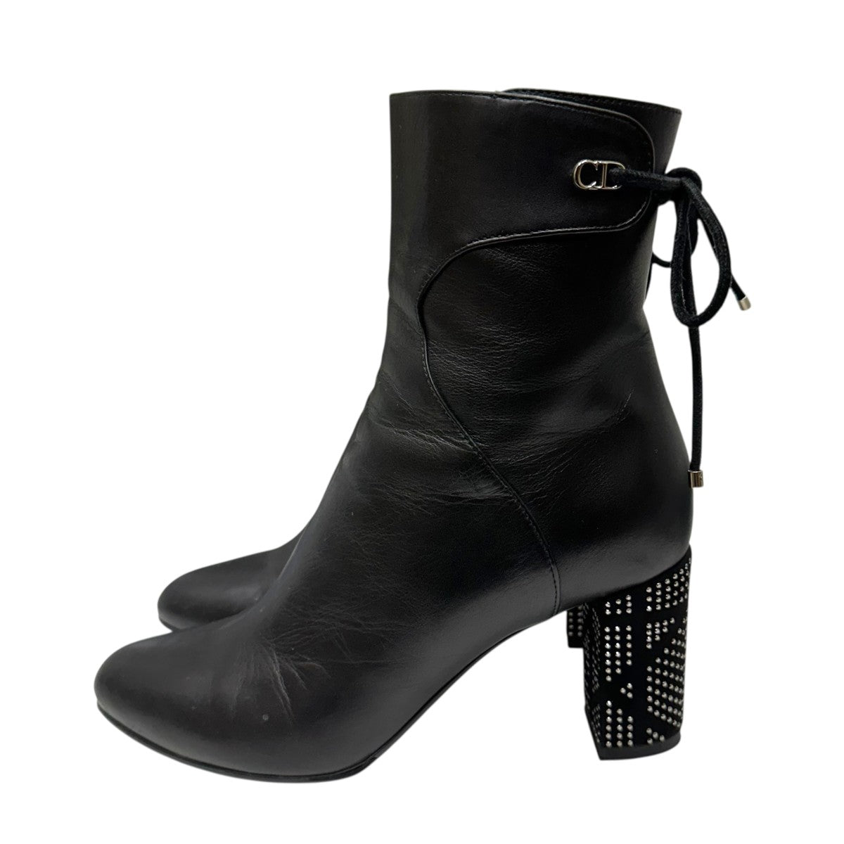 Christian Dior レザーブーツMD0316 MD0316 ブラック サイズ 37 1/2(約