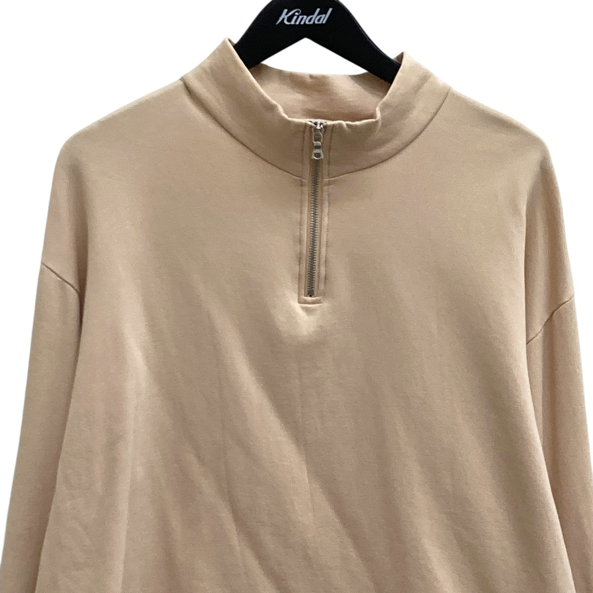 AURALEE(オーラリー) ELASTIC HIGH GAUGE SWEAT HALF ZIP P Oハーフ