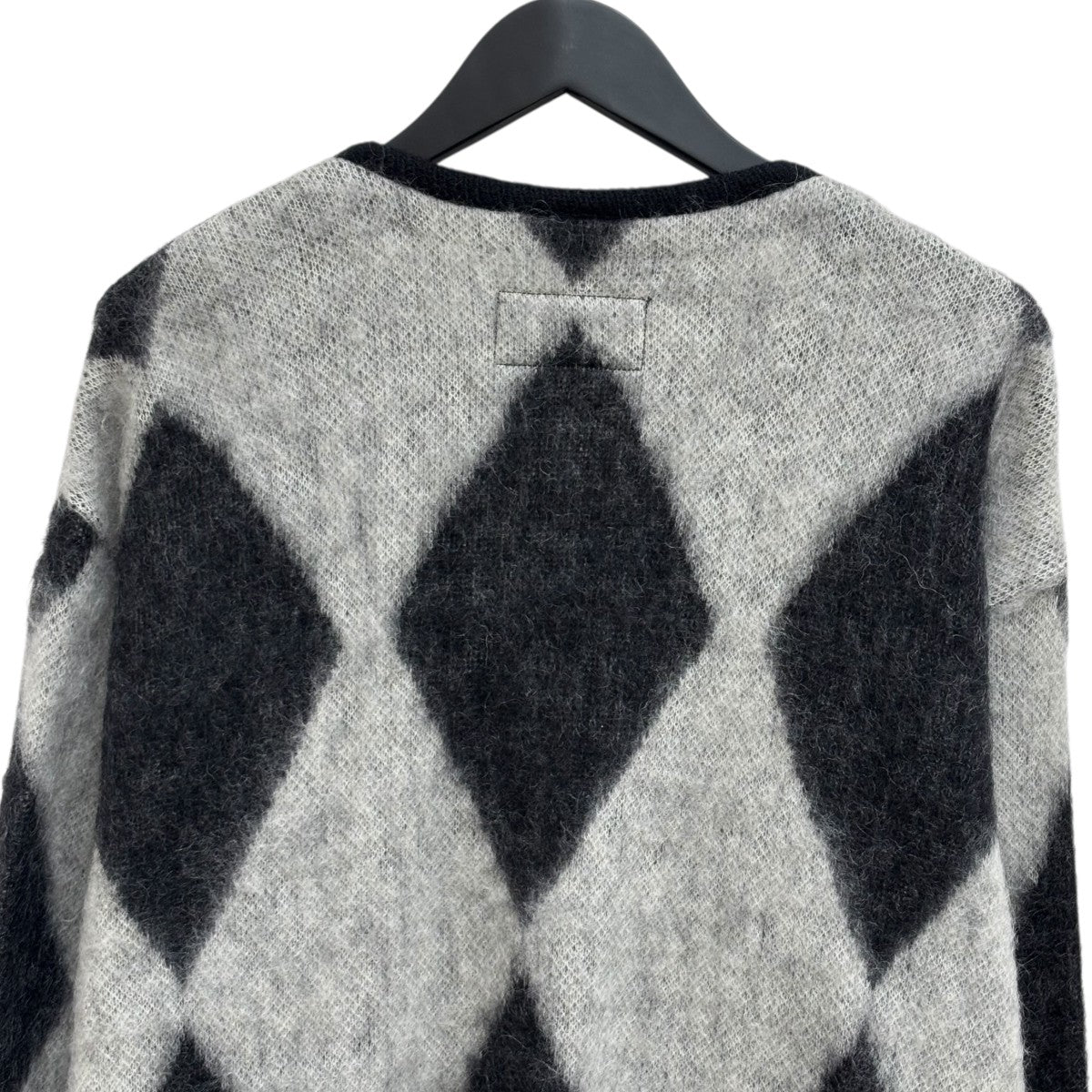 WACKO MARIA DIAMOND MOHAIR CARDIGANモヘアカーディガン 古着・中古-4枚目のアイテム画像