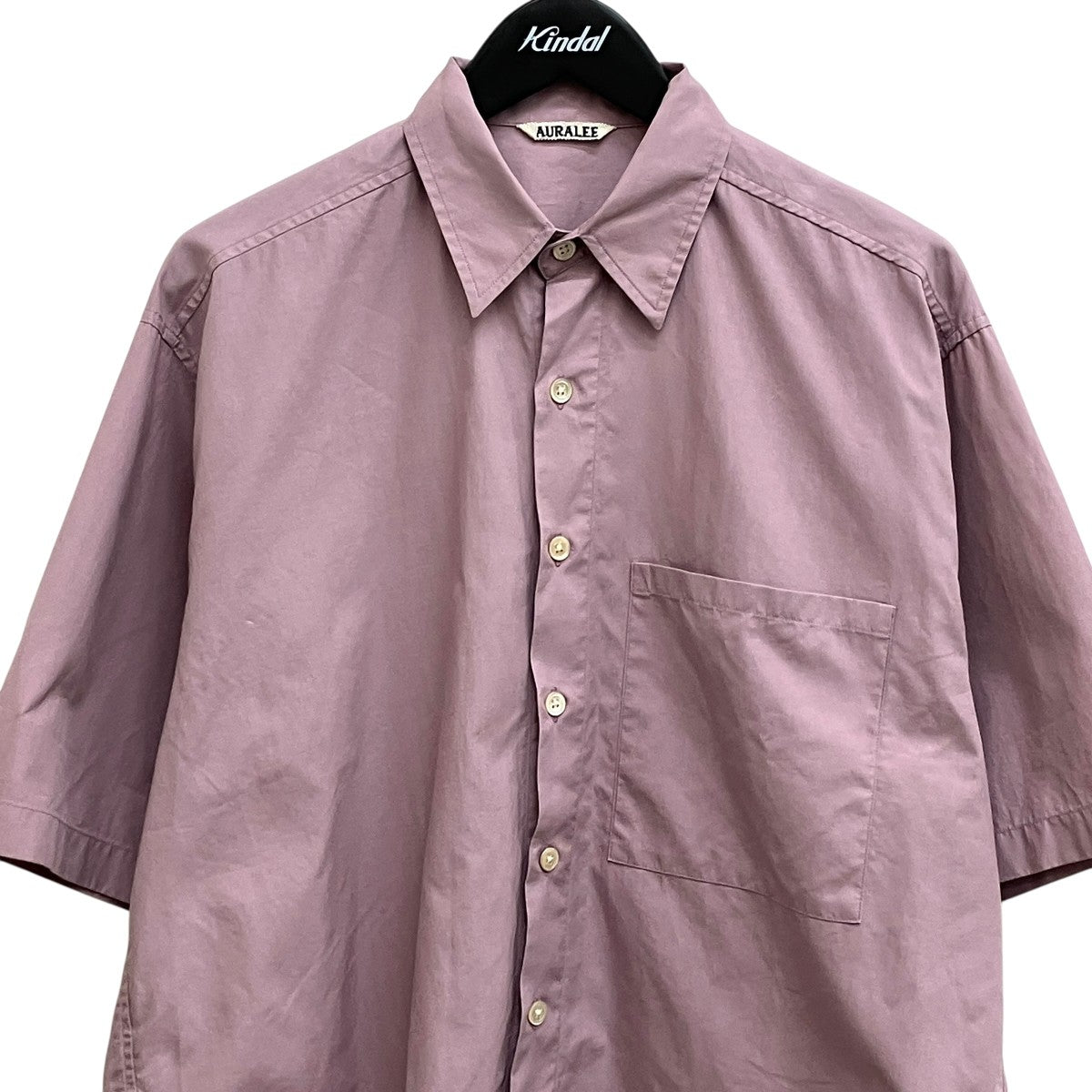 AURALEE(オーラリー) WASHED FINX TWILL BIG HALF SLEEVED SHIRTS半袖