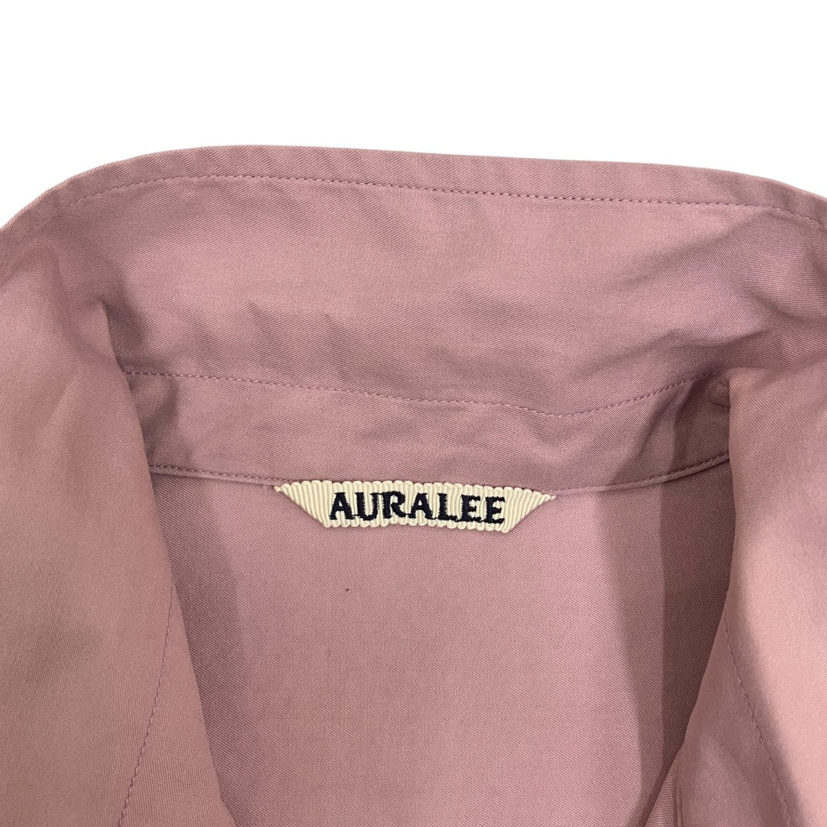 AURALEE(オーラリー) WASHED FINX TWILL BIG HALF SLEEVED SHIRTS半袖