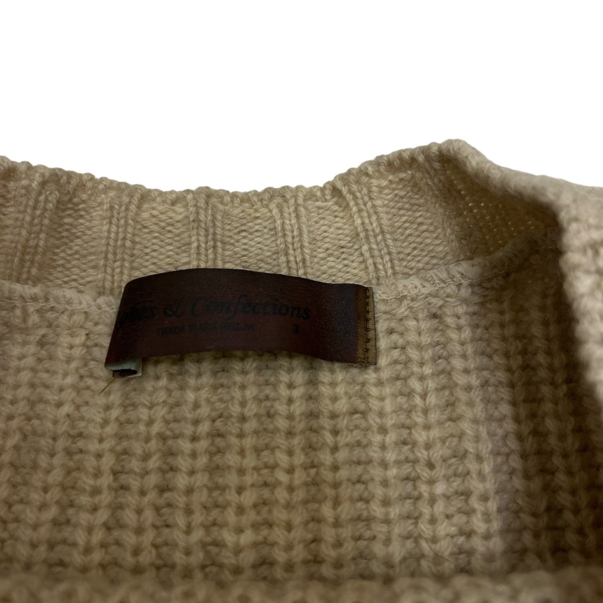 Super Comeback Lamb’s Wool Multi Border Knitクルーネックニット