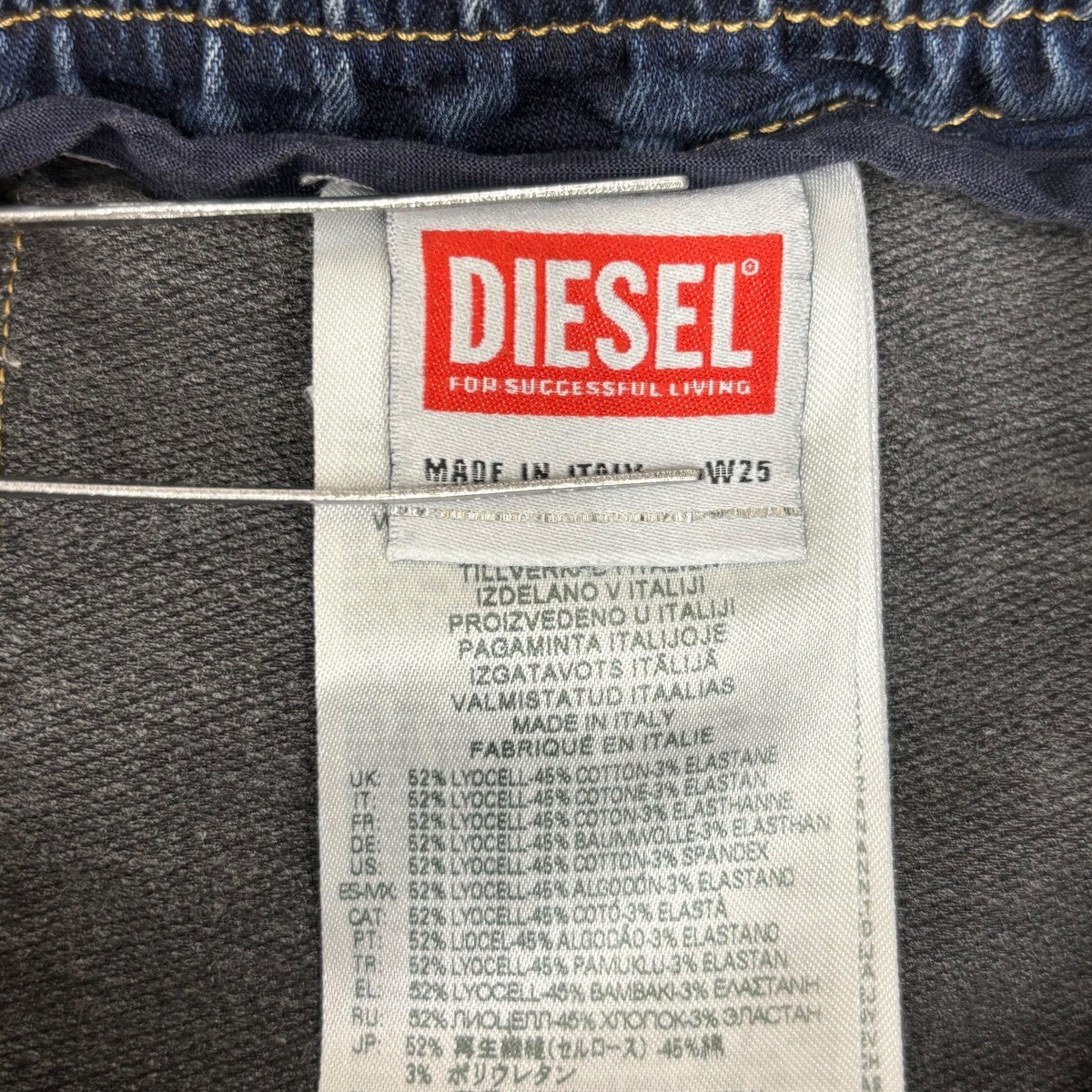 DIESEL パンツ068JW 068JW インディゴ サイズ W25｜【公式】カインド