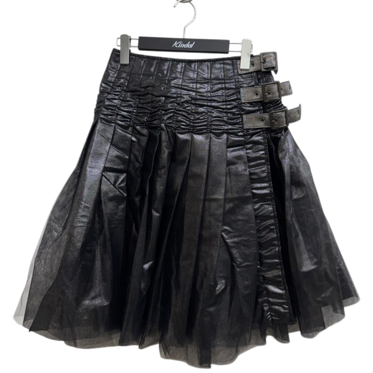 JUNYAWATANABE ジュンヤワタナベ　メタリックスカート JUNYA WATANABE(ジュンヤワタナベ) ベルテッドプリーツスカートJO-S003